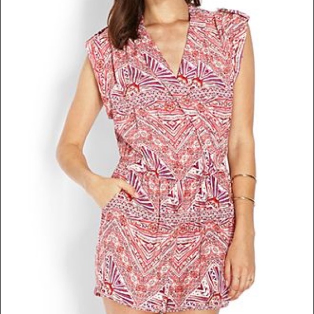 Tribal print surplus romper